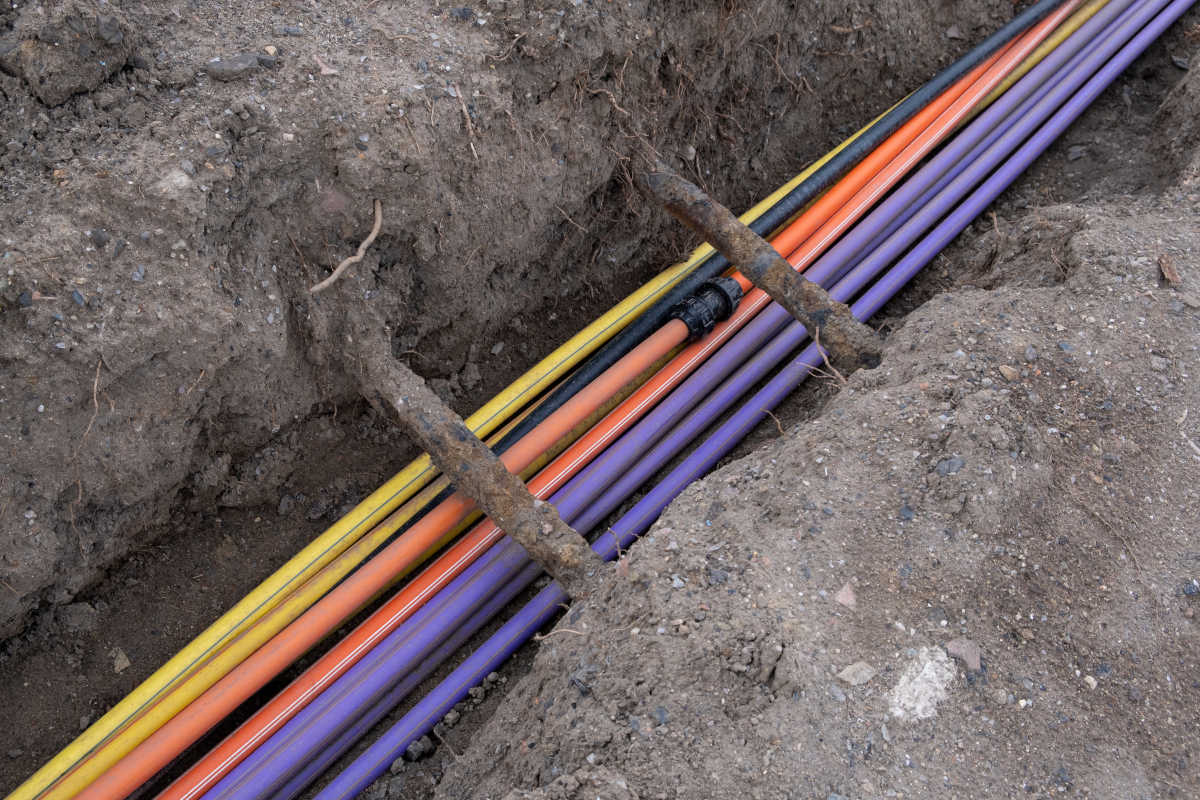 underground electric cable infrastructure 